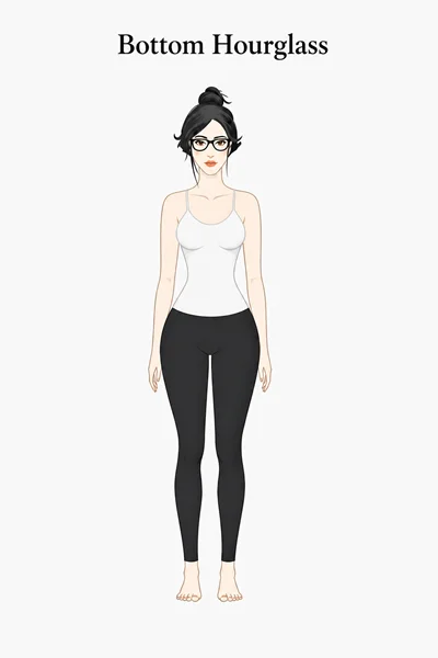 Bottom Hourglass body shape illustration