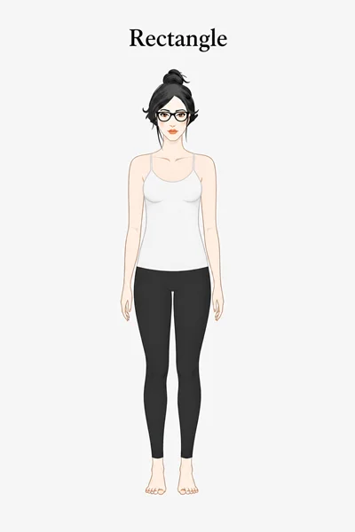 Rectangle body shape illustration