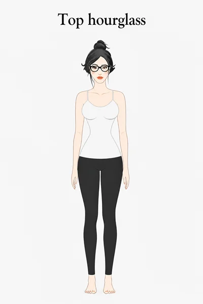 Top Hourglass body shape illustration